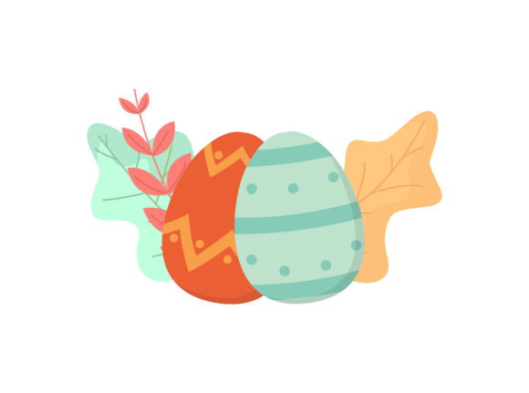 Easter Eggs Orange Tosca Floral Vector: A Versatile Design Solution