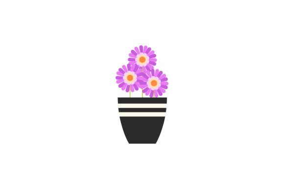 Elegant Floral Pot Design for Versatile Use