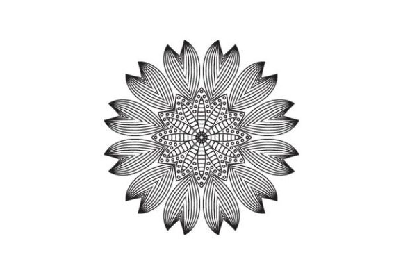 Enhance Your Designs with Floral Leaf Mandala Vector