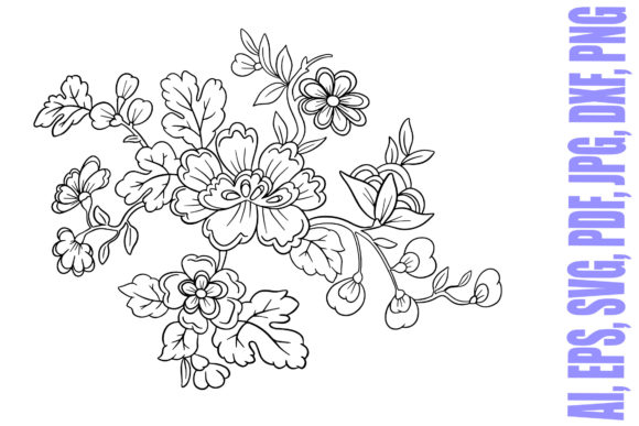 Exploring the Elegance of Flower Petals Floral Tattoo Line Art