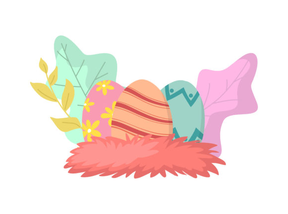 Exploring the Versatility of Easter Eggs Pink Colorful Floral Vector for Creative Projects