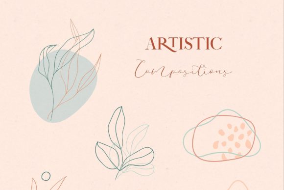 Exploring the Versatility of Floral Abstract Collection. Terracotta.