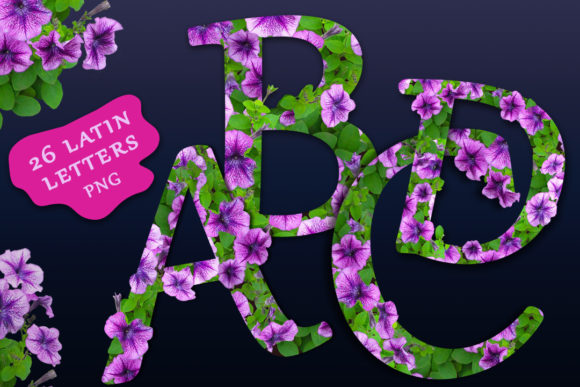 Floral Alphabet. Letters: A Creative and Versatile Design Tool