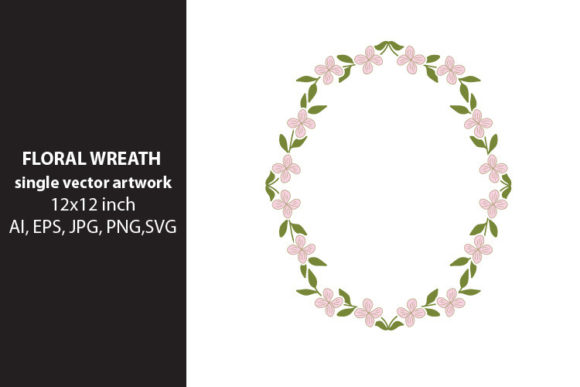 Strategic Use of Floral Wreath- Single Vector for Creative and Professional Projects