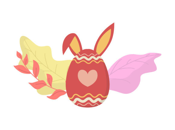 Unlocking Creativity with Easter Egg Ears Red Floral Vector: A Versatile Design Solution