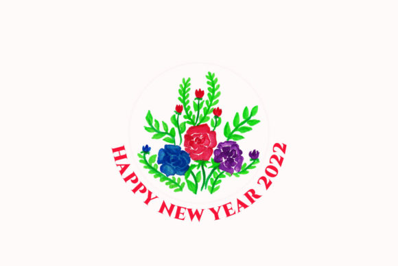 Welcome to Happy New Year 2022 Floral Design